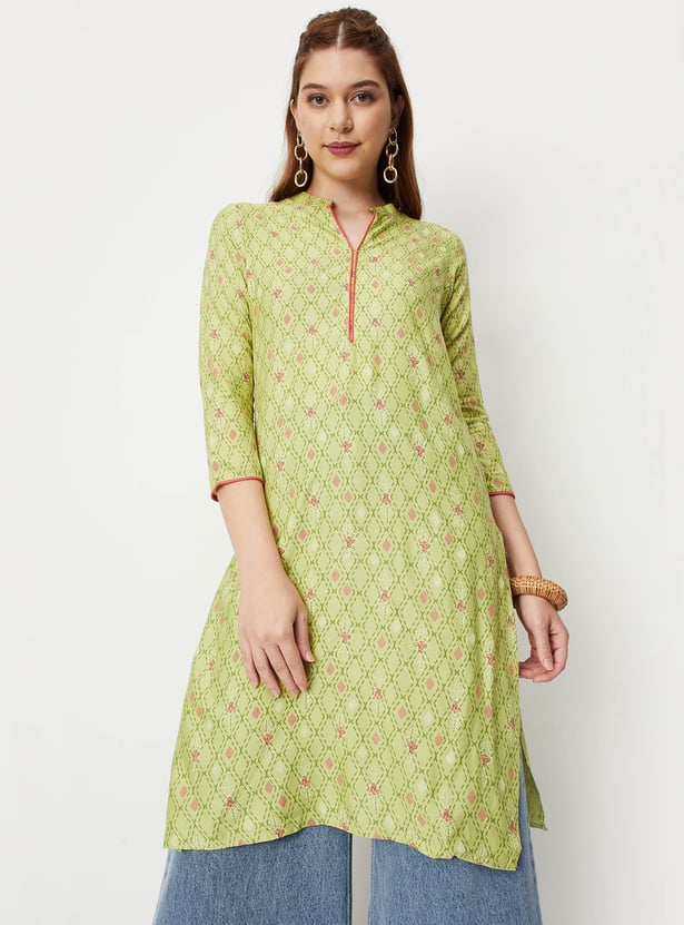 Women Printed Straight Kurta